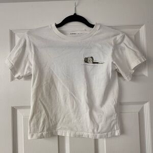 Uniqlo Kids White Tee with Elephant Design
